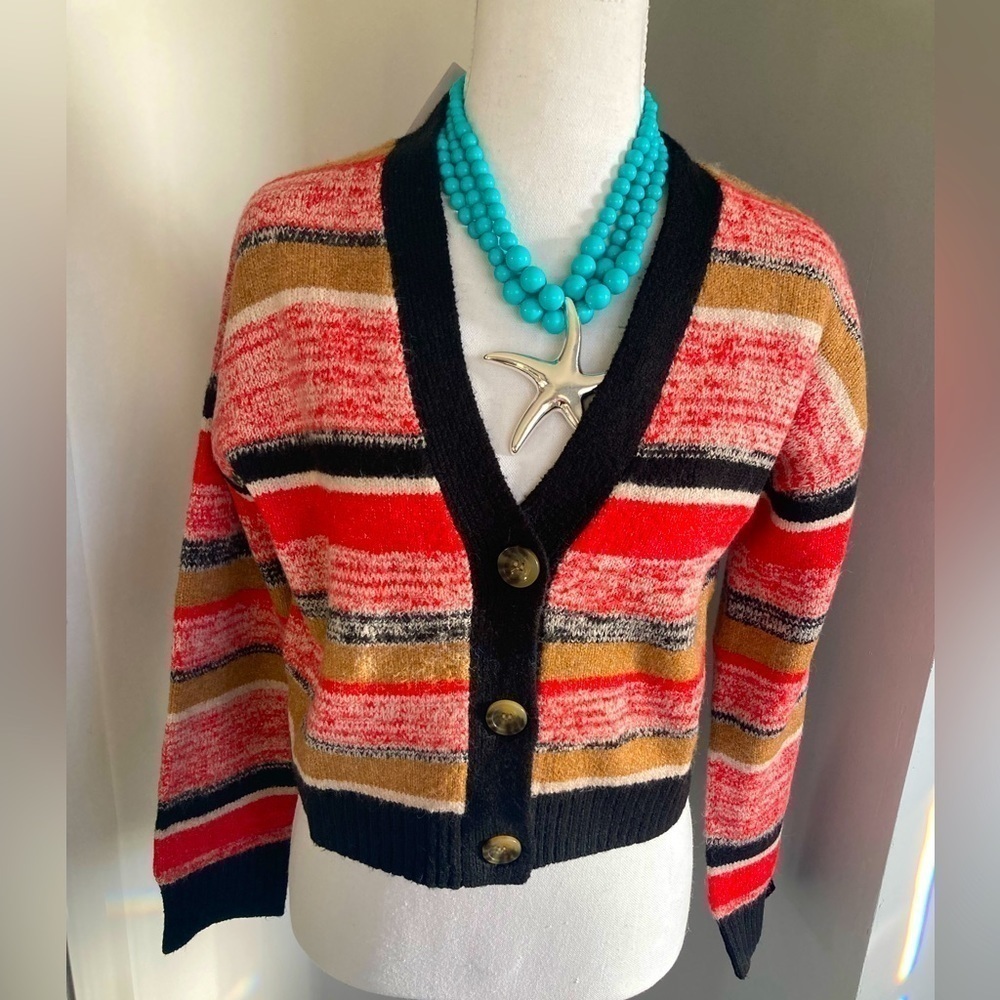 Bp Nordstrom Nwt Crop Cardigan Sweater. V-neck, Front Button Closure. XXS